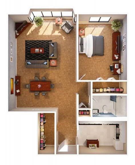 A series of images showing different rooms of a house.